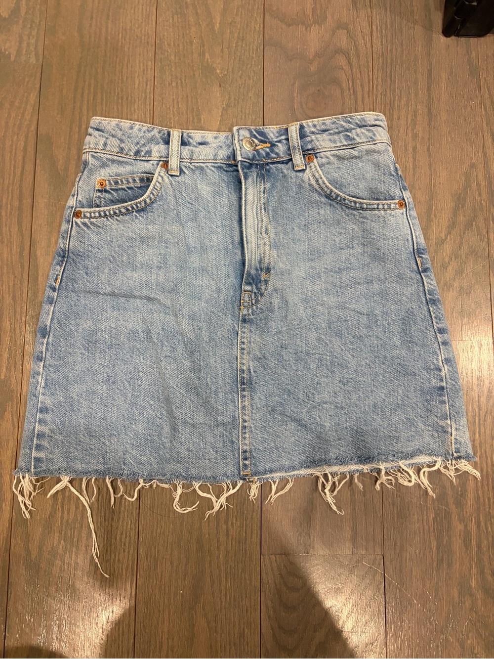 Topshop Denim Mini Skirt